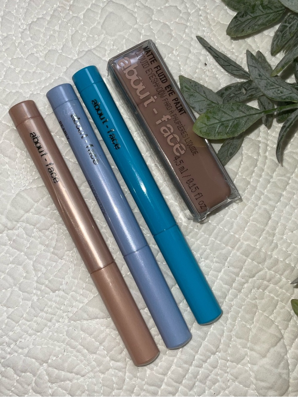 about:face Metallic Eyeliner Trio — Blue, Silver, Bronze